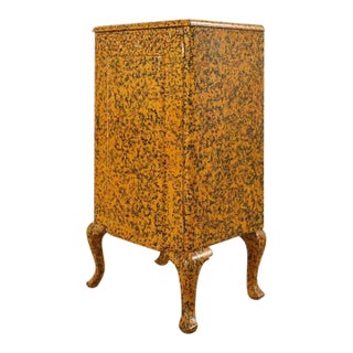 Queen Anne Style Cupboard Mustard Speckled by Ira Yeager For Sale