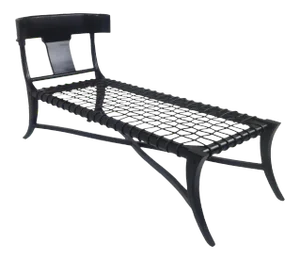 Modern Medellin Mid-Century Klismos Style Chaise Lounge