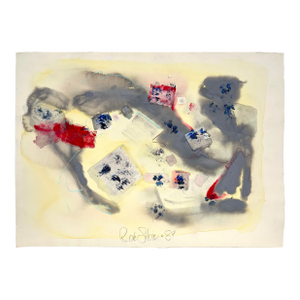 Figures at Work or Play Abstraction Watercolor and Acrylic by Ricardo De Silva