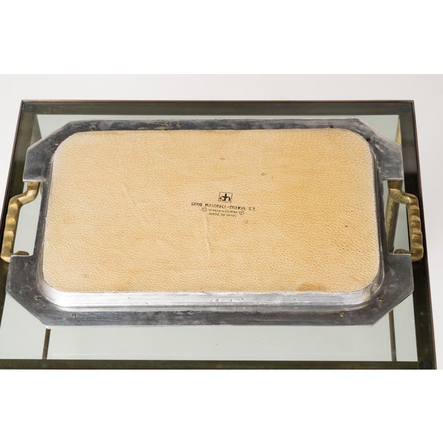 David Marshall Silver and Bronze Mixed Metals Signed Tray by David Marshall, Spain 1970s For Sale - Image 4 of 7