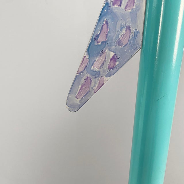 Metal Italian Modern Metropolitan Archangel Floor Lamp in Acrylic Glass and Metal from Ugo La Pietra, 1977 For Sale - Image 7 of 18