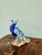 Chinoiserie Vintage Hand-Painted Chinese Porcelain Peacock Sculpture Figurine — Asian Chinoiserie For Sale - Image 3 of 4