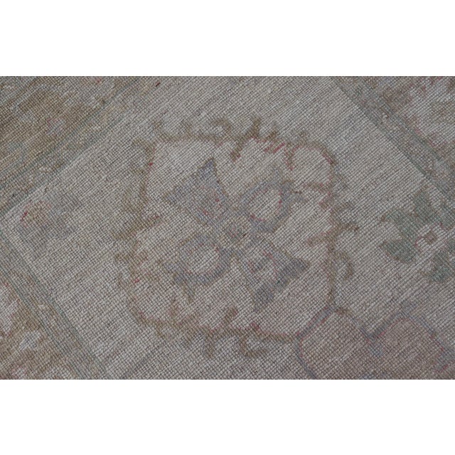 Hand-Knotted Very Long Oushak Runner by Keivan Woven Arts, 3'2" X 19'6" For Sale - Image 13 of 13