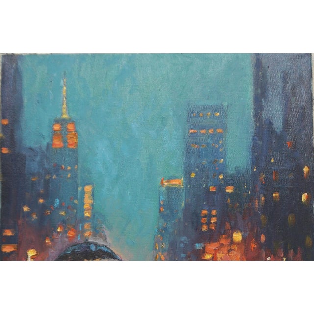 Original Oil Painting of Cityscape For Sale - Image 4 of 5