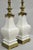 Hollywood Regency Late 20th Century Stiffel Hollywood Regency Tall Crackle Glazed Ceramic & Brass Table Lamps a Pair For Sale - Image 3 of 12