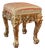 Mid 19th Century Ottoman in Tasseled Upon Gold For Sale