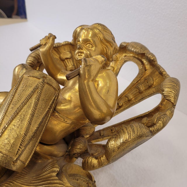 Late 19th Century Napoleon III Cherub Playing the Drum Wall Sculpture in Bronze, France For Sale - Image 15 of 18