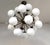 Italian 21st Century Diciotto Bronze Matte White Murano Sputnik Chandelier by Fabio LTD For Sale - Image 3 of 7