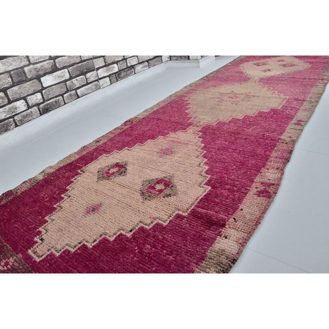 Textile Anatolian Antique Vintage Runner For Sale - Image 7 of 10