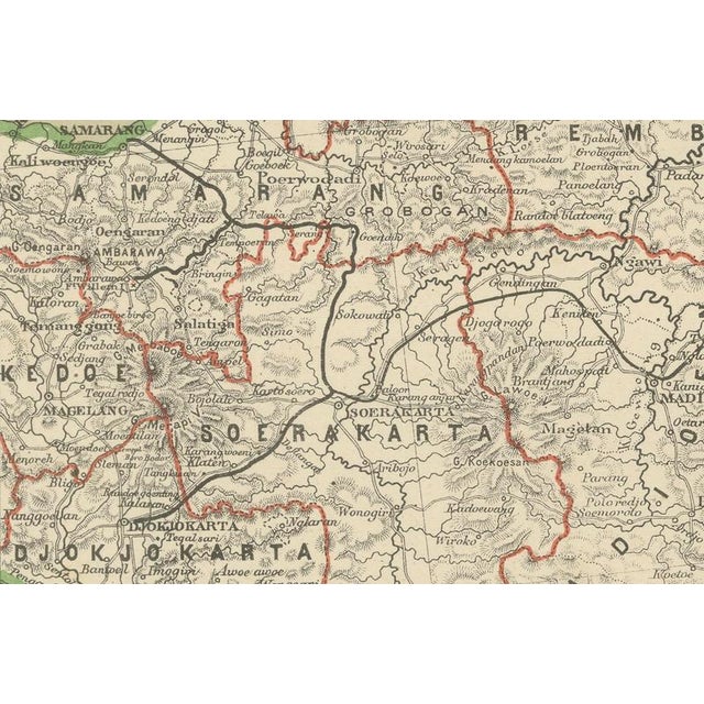 Map of Java, Madura and Bali, 1884 For Sale - Image 11 of 12