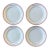 Set of 4 "Bistro De Paris" Small Plates by Kiss That Frog For Sale