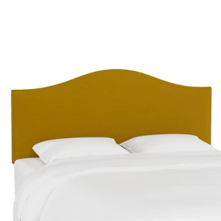 Kenmore Headboard in Citronella Luxe Velvet, Twin For Sale