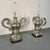 Pair of Hollywood Regency Polished Nickel Table Lamps, Large Urns For Sale In New York - Image 6 of 11