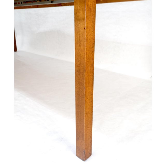 Danish Mid Century Modern Rectangle Walnut Dining Table w 2x18" Leaves MINT For Sale - Image 12 of 18