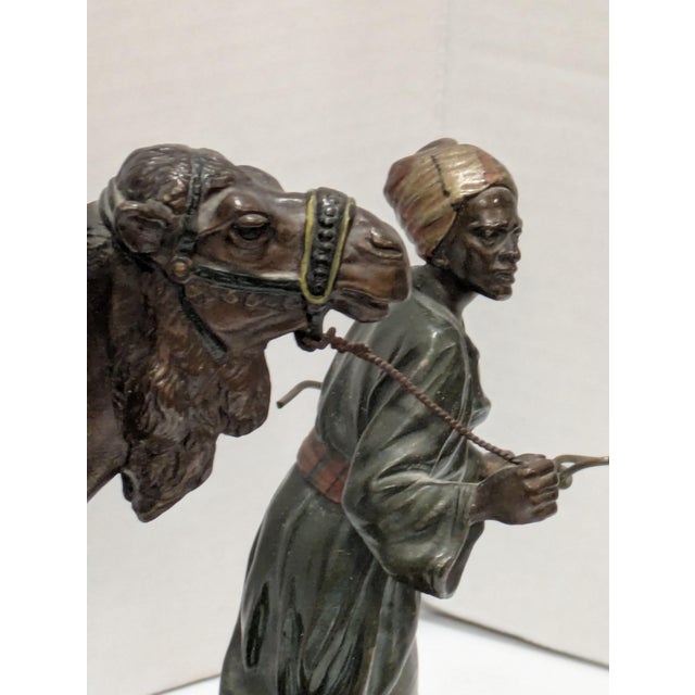 Traditional Mid 20th Century Rudulph Chocholka (Austrian 1888-1958) Bronze "La Caravane" For Sale - Image 3 of 17