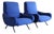 Pair of Early 1st Edition Lady Chairs by Marco Zanuso for Arflex in Raf Simmons Fabric, Italy, 1950s For Sale