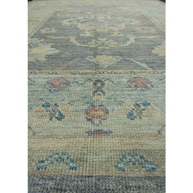 Early 21st Century Turkish Oushak Rug 5'3" x 6'11" #17870 For Sale - Image 5 of 8