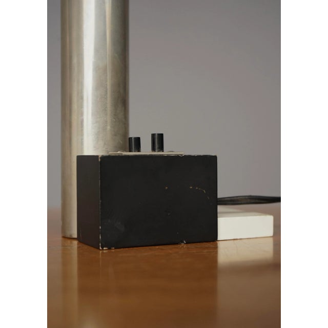 Constructivist Model 3 Table Lamp attributed to Sybold van Ravesteyn, 1970s For Sale - Image 11 of 17