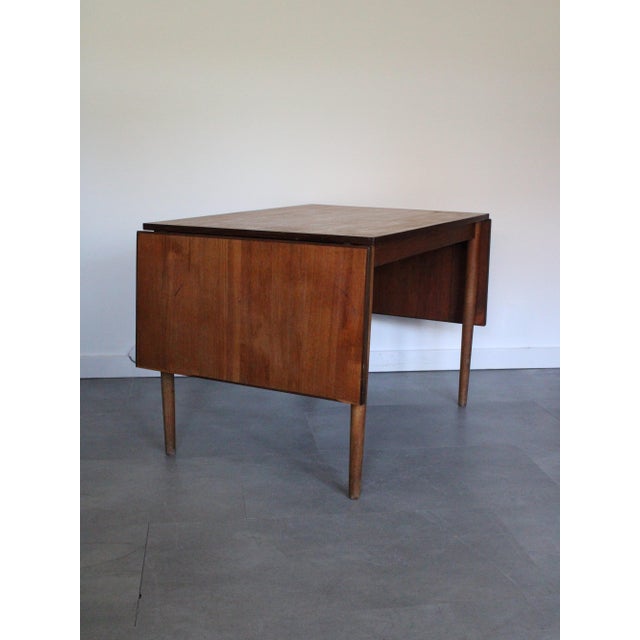 Vintage Danish Teak Dining Table with Leaves, 1960s, in Worn conditions. Designed 1960 to 1969