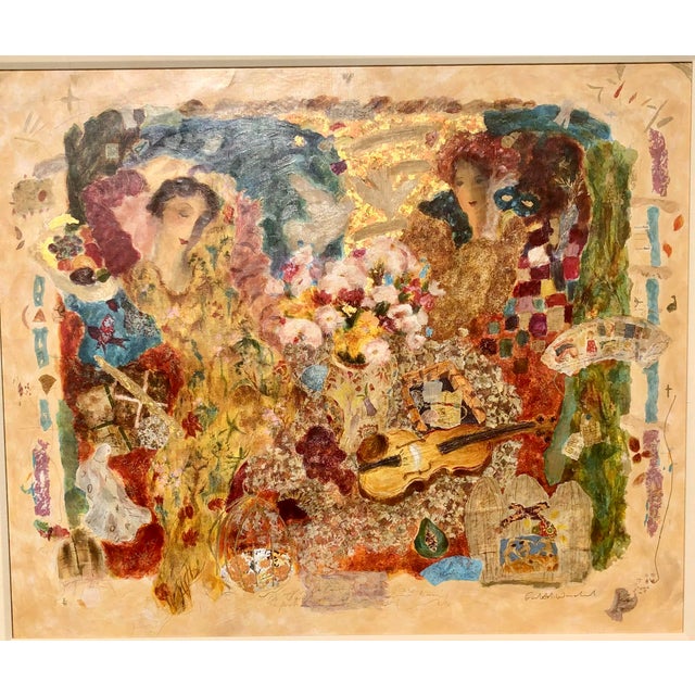 “By Some Golden Thread” Roy Fairchild Hand Signed & Numbered Serigraph on Canvas For Sale - Image 11 of 17