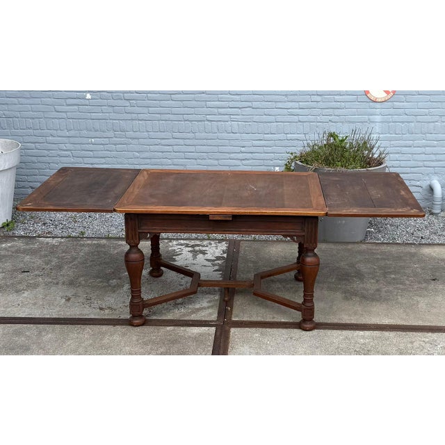 Antique Spanish Revival Refectory Table in Walnut by Tell City Furniture, 1910 For Sale - Image 10 of 10