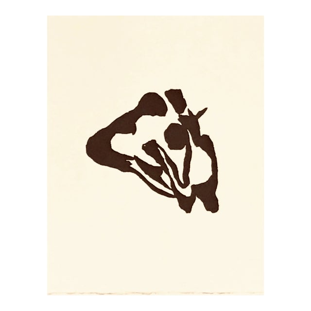 1982 Jean Arp Woodcut Untitled C15 For Sale