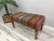Wood Bohemian Kilim Upholstered Padded Piano Bench For Sale - Image 7 of 9