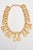 This sculptural gold plated 90's collar abstract design, necklace and cuff bracelet set is a beauty. They can be worn...