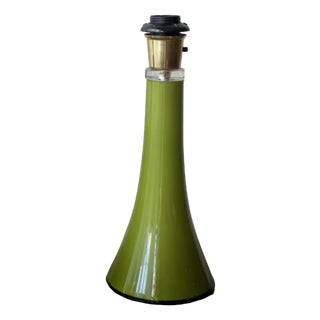Mid-Century Green Glass Table Lamp by Gert Nyström for Hyllinge, 1960s For Sale