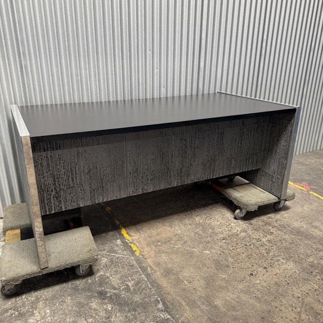 1970s Brutalist Desk McCarroll & Gillespe Forms+Surfaces Santa Barbara For Sale - Image 12 of 12