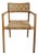 Ambra Outdoor Teak & Woven Dining Chair For Sale