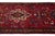 Allover Floral Vintage Persian Hersiz Red Wool Runner For Sale - Image 4 of 8