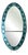 Large Oval Mirror from Cristal Art, 1950s For Sale