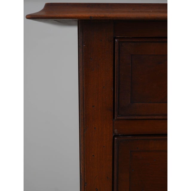 Brown Hekman Cherry & Yew Wood 4 Drawer Lowboy For Sale - Image 8 of 17