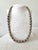 Stunning large Vintage Sterling Silver Native American Beaded Necklace.