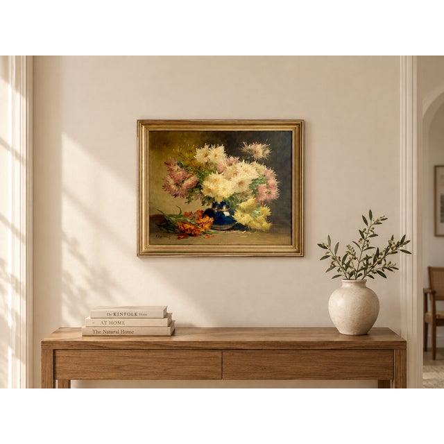 E. Coppenolle, Floral Still Life, 1800s, Oil on Canvas, Framed For Sale - Image 4 of 13
