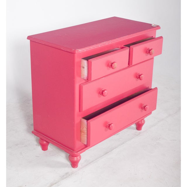 Vintage Chest of Drawers in Pink, 1970s For Sale - Image 6 of 9