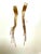This is part of Chairish’s Fine Jewelry assortment. 6 in long gold fringe shoulder duster earrings from the 1970s
