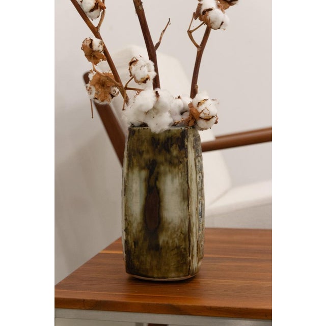 Large Danish Stoneware Vase by Jørgen Mogensen for Royal Copenhagen, 1970s For Sale - Image 14 of 18