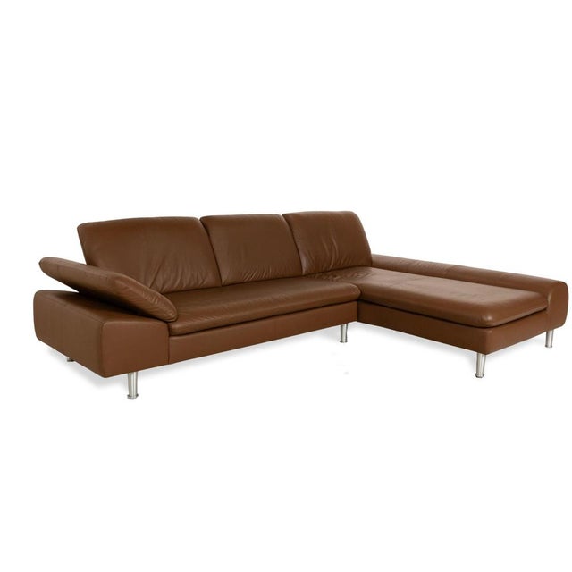 Modern Loop Leather Corner Sofa by Willi Schillig For Sale - Image 3 of 7