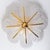 Murano Glass and Brass Eight Leaves Chandelier, 1960s For Sale - Image 4 of 12