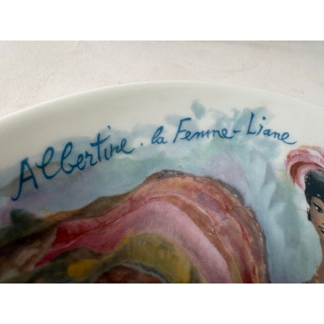 Late 20th Century Limoges D’Arceau “Les Femmes Du Siècle 1910” Paul Poiret Fashion Plate – French Art Deco Style Wall Decor For Sale - Image 5 of 7