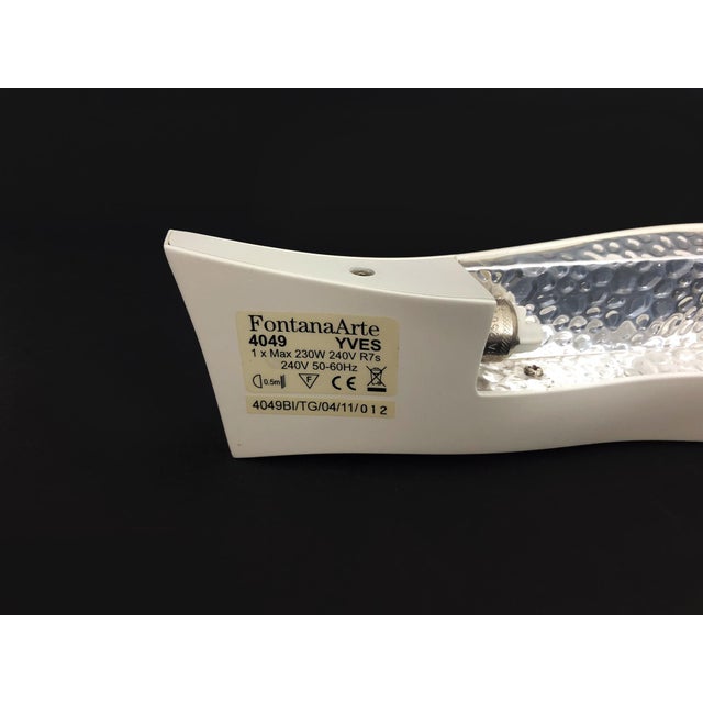 Metal Italian Yves Wall Lights from Fontana Arte, 2008, Set of 2 For Sale - Image 7 of 12