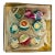 European Vintage Mercury Glass Indented Christmas Ornaments Set in Box For Sale