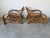 Wood Mid-Century Paul Frankl Style Bamboo & Rattan Lounge Chairs – A Pair For Sale - Image 7 of 12