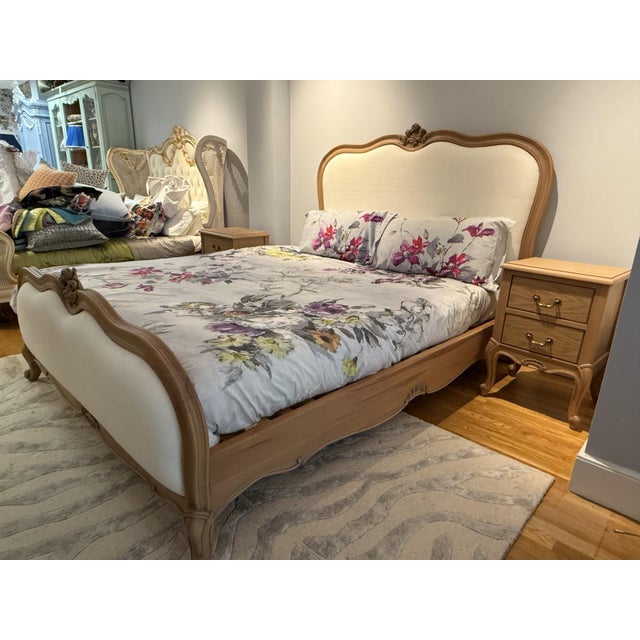 French Upholstered Rose Bedroom Set For Sale - Image 10 of 16