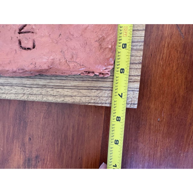 Vintage Reclining Nude Clay Sculpture on Wood Base, Artist Maquette Study For Sale - Image 11 of 12