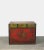Asian Antique Late 19th Century Hand Painted Five Bats Antique Gansu Tibetan Cabinet For Sale - Image 3 of 12