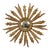 Wooden Sunburst Mirror, 1950s For Sale