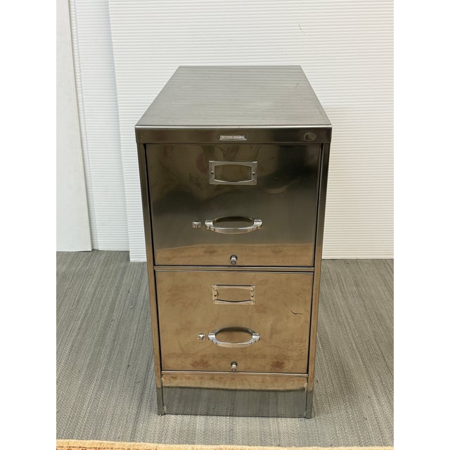 Steelcase Steelcase Two-Drawer File Cabinet For Sale - Image 4 of 12